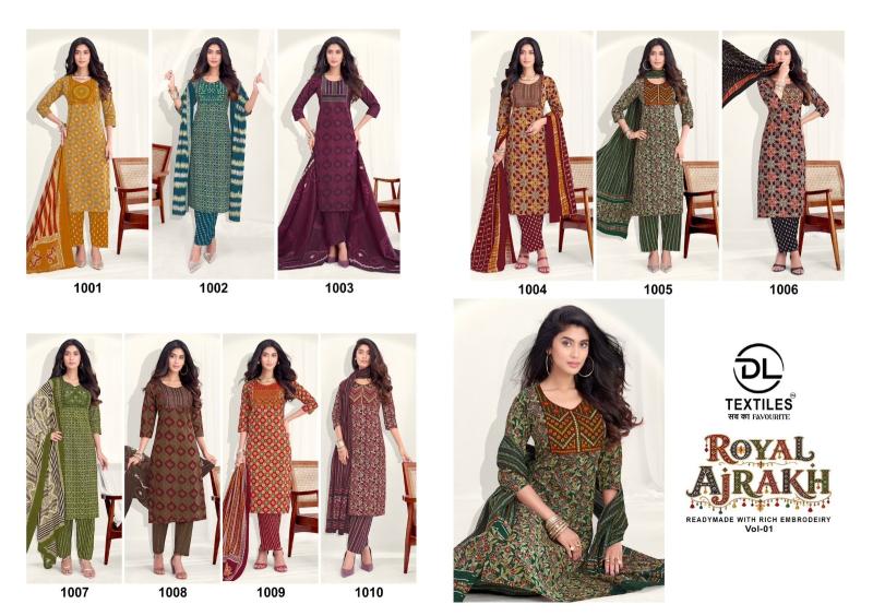 DL royal ajrakh vol-1 wholesale kurtis catalog ethnic smart
